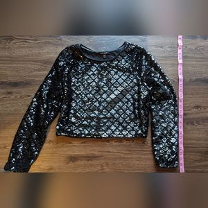 Express Sequin Crop Top